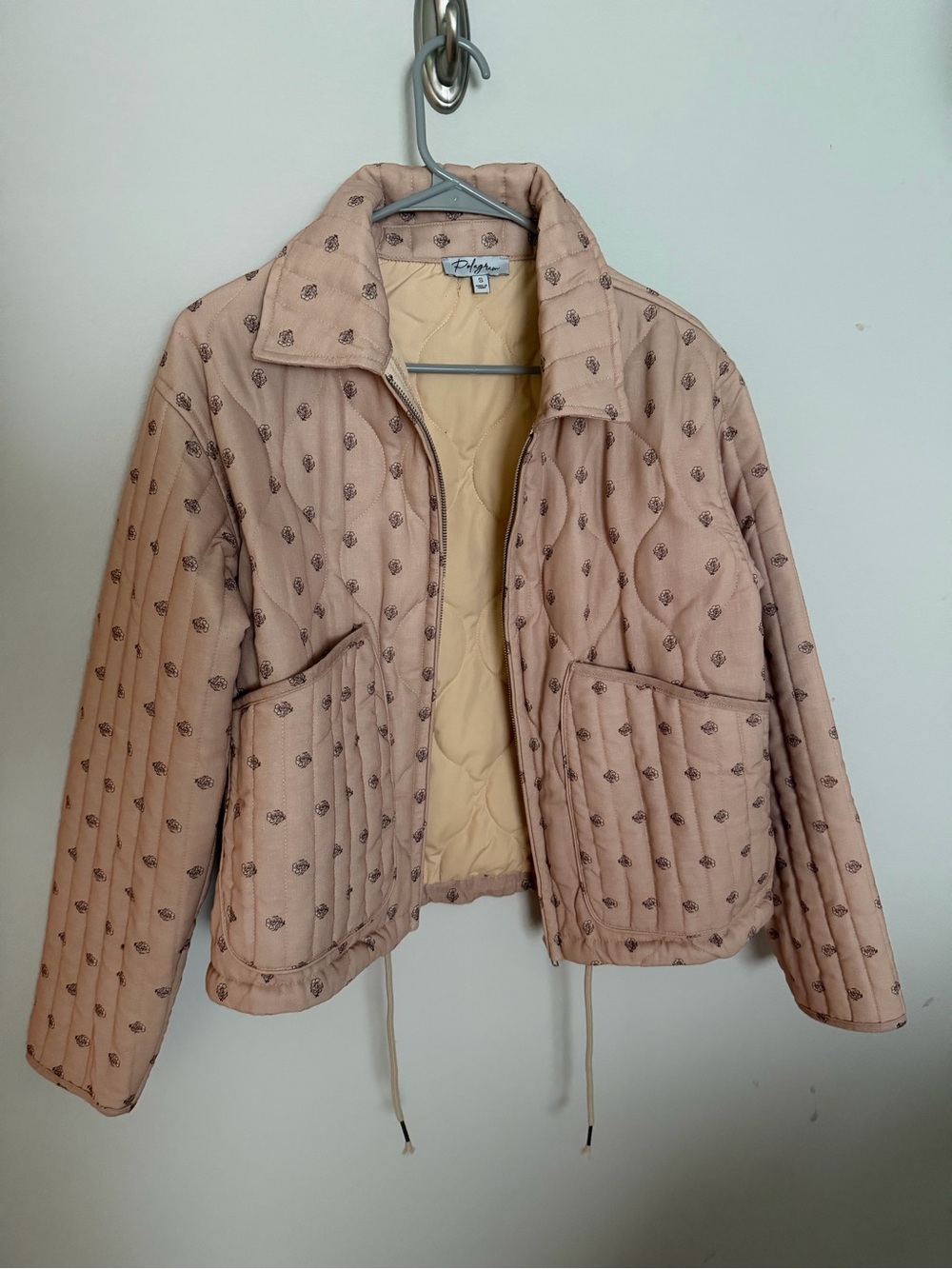 Polly & Esther Blush Quilted Puffer Jacket